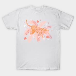 Pink and orange tiger T-Shirt